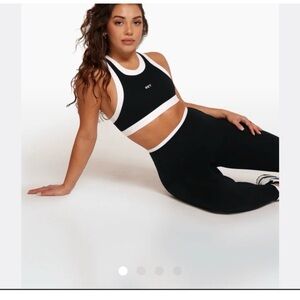 Black and white Leggings from set active